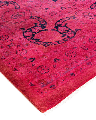 Fine Vibrance, One-of-a-Kind Hand-Knotted Area Rug - Pink, 9' 2" x 12' 0" - Solo Rugs