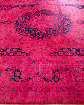 Fine Vibrance, One-of-a-Kind Hand-Knotted Area Rug - Pink, 9' 2" x 12' 0" - Solo Rugs