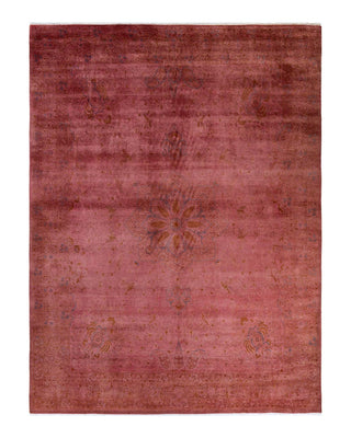 Fine Vibrance, One-of-a-Kind Hand-Knotted Area Rug - Pink, 9' 4" x 12' 2" - Solo Rugs