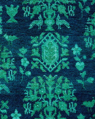 Fine Vibrance, One-of-a-Kind Hand-Knotted Area Rug - Purple, 9' 2" x 11' 9" - Solo Rugs