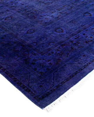 Fine Vibrance, One-of-a-Kind Hand-Knotted Area Rug - Purple, 9' 2" x 12' 4" - Solo Rugs