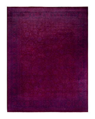 Fine Vibrance, One-of-a-Kind Hand-Knotted Area Rug - Red, 8' 2" x 10' 5" - Solo Rugs