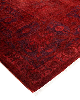 Fine Vibrance, One-of-a-Kind Hand-Knotted Area Rug - Red, 9' 0" x 12' 1" - Solo Rugs