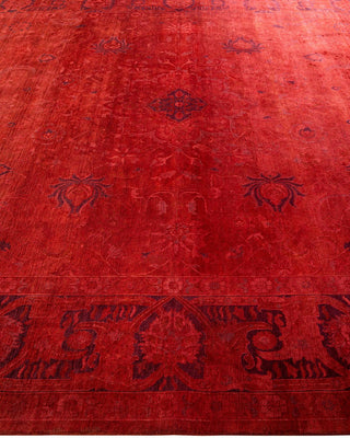 Fine Vibrance, One-of-a-Kind Hand-Knotted Area Rug - Red, 9' 0" x 12' 1" - Solo Rugs