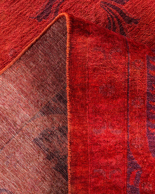 Fine Vibrance, One-of-a-Kind Hand-Knotted Area Rug - Red, 9' 0" x 12' 1" - Solo Rugs