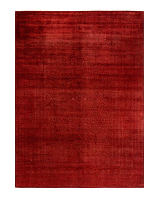 Fine Vibrance, One-of-a-Kind Hand-Knotted Area Rug - Red, 9' 1" x 12' 8" - Solo Rugs