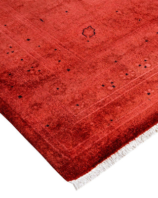 Fine Vibrance, One-of-a-Kind Hand-Knotted Area Rug - Red, 9' 1" x 12' 8" - Solo Rugs