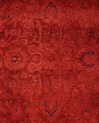 Fine Vibrance, One-of-a-Kind Hand-Knotted Area Rug - Red, 9' 1" x 12' 8" - Solo Rugs