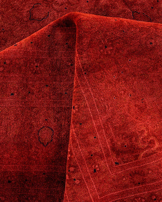 Fine Vibrance, One-of-a-Kind Hand-Knotted Area Rug - Red, 9' 1" x 12' 8" - Solo Rugs