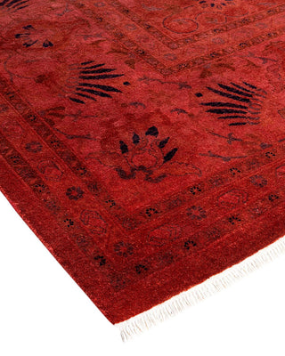 Fine Vibrance, One-of-a-Kind Hand-Knotted Area Rug - Red, 9' 2" x 12' 1" - Solo Rugs