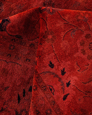 Fine Vibrance, One-of-a-Kind Hand-Knotted Area Rug - Red, 9' 2" x 12' 1" - Solo Rugs