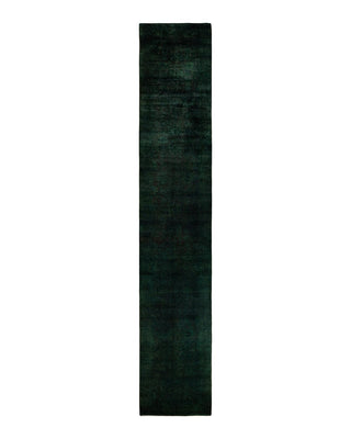 Fine Vibrance, One-of-a-Kind Hand-Knotted Runner Rug - Burgundy, 3' 1" x 18' 4" - Solo Rugs