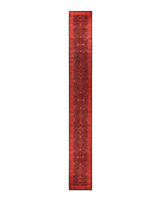 Fine Vibrance, One-of-a-Kind Hand-Knotted Runner Rug - Pink, 2' 6" x 21' 10" - Solo Rugs