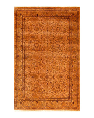 Fine Vibrance, One-of-a-Kind Handmade Area Rug - Beige, 4' 7" x 7' 1" - Solo Rugs