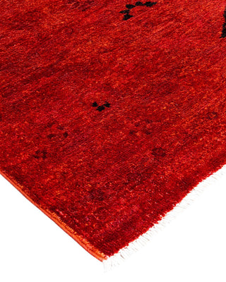 Fine Vibrance, One-of-a-Kind Handmade Area Rug - Orange, 6' 1" x 9' 10" - Solo Rugs
