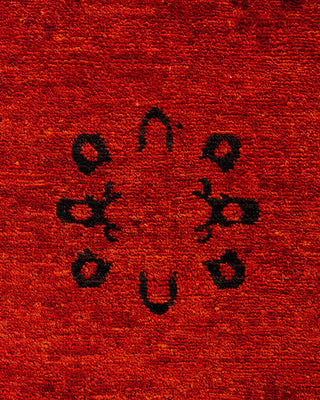 Fine Vibrance, One-of-a-Kind Handmade Area Rug - Orange, 6' 1" x 9' 10" - Solo Rugs
