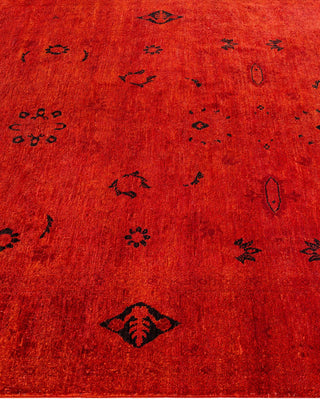 Fine Vibrance, One-of-a-Kind Handmade Area Rug - Orange, 6' 1" x 9' 10" - Solo Rugs