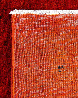 Fine Vibrance, One-of-a-Kind Handmade Area Rug - Orange, 6' 1" x 9' 10" - Solo Rugs