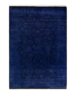 Fine Vibrance, One-of-a-Kind Handmade Area Rug - Purple, 4' 8" x 6' 10" - Solo Rugs