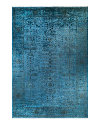 Vibrance, One-of-a-Kind Hand-Knotted Area Rug - Blue, 12' 0" x 17' 9" - Solo Rugs