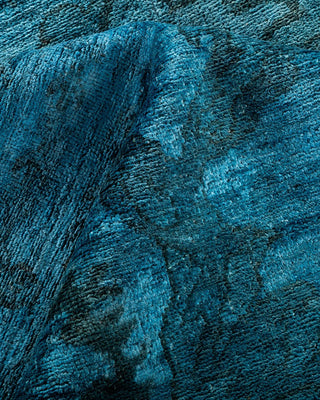 Vibrance, One-of-a-Kind Hand-Knotted Area Rug - Blue, 12' 0" x 17' 9" - Solo Rugs