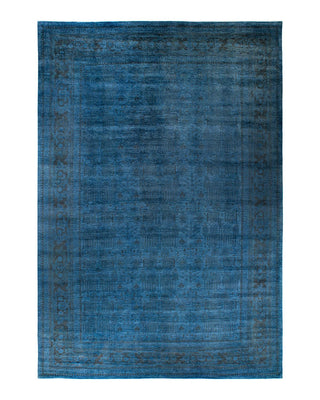 Vibrance, One-of-a-Kind Hand-Knotted Area Rug - Blue, 12' 2" x 17' 8" - Solo Rugs