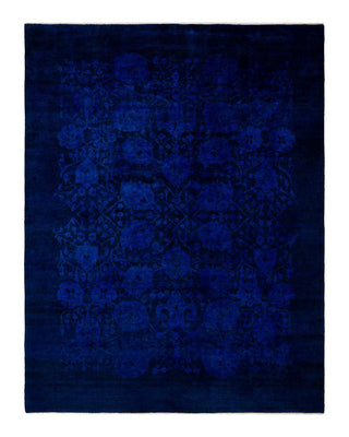Vibrance, One-of-a-Kind Hand-Knotted Area Rug - Blue, 8' 0" x 10' 4" - Solo Rugs