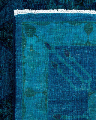 Vibrance, One-of-a-Kind Hand-Knotted Area Rug - Blue, 8' 0" x 12' 4" - Solo Rugs
