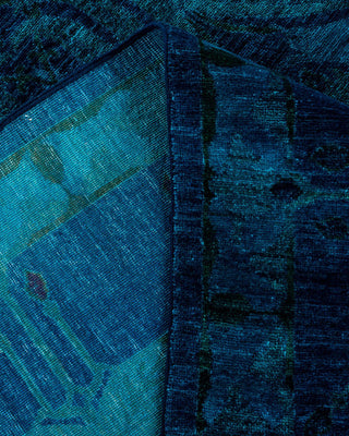 Vibrance, One-of-a-Kind Hand-Knotted Area Rug - Blue, 8' 0" x 12' 4" - Solo Rugs
