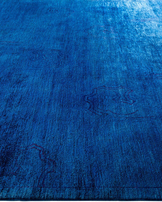 Vibrance, One-of-a-Kind Hand-Knotted Area Rug - Blue, 8' 8" x 11' 10" - Solo Rugs