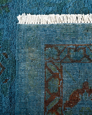 Vibrance, One-of-a-Kind Hand-Knotted Area Rug - Blue, 9' 1" x 11' 6" - Solo Rugs