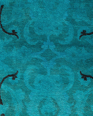 Vibrance, One-of-a-Kind Hand-Knotted Area Rug - Blue, 9' 2" x 11' 10" - Solo Rugs