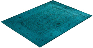 Vibrance, One-of-a-Kind Hand-Knotted Area Rug - Blue, 9' 2" x 11' 10" - Solo Rugs