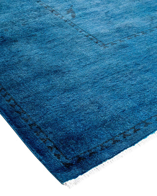 Vibrance, One-of-a-Kind Hand-Knotted Area Rug - Blue, 9' 2" x 12' 0" - Solo Rugs