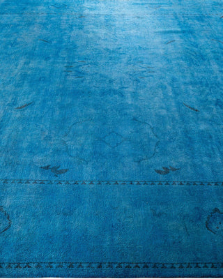 Vibrance, One-of-a-Kind Hand-Knotted Area Rug - Blue, 9' 2" x 12' 0" - Solo Rugs