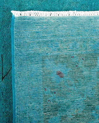 Vibrance, One-of-a-Kind Hand-Knotted Area Rug - Blue, 9' 2" x 12' 9" - Solo Rugs