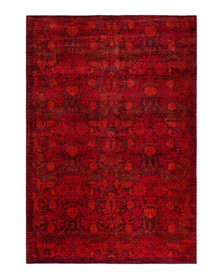 Vibrance, One-of-a-Kind Hand-Knotted Area Rug - Brown, 6' 1" x 8' 10" - Solo Rugs