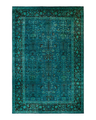 Vibrance, One-of-a-Kind Hand-Knotted Area Rug - Gray, 11' 9" x 17' 6" - Solo Rugs