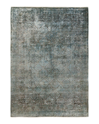 Vibrance, One-of-a-Kind Hand-Knotted Area Rug - Gray, 6' 0" x 8' 10" - Solo Rugs