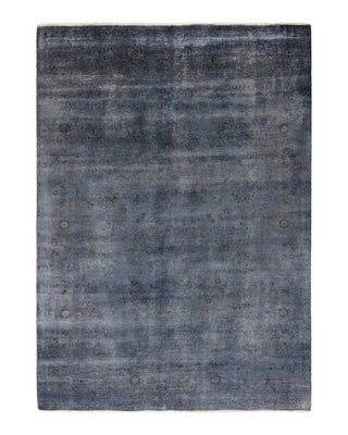 Vibrance, One-of-a-Kind Hand-Knotted Area Rug - Gray, 6' 1" x 8' 4" - Solo Rugs