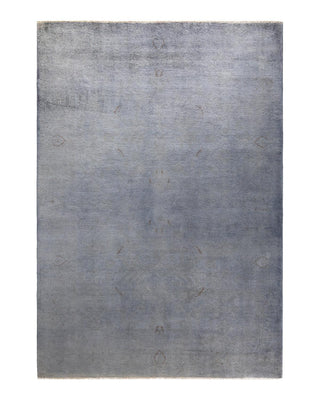 Vibrance, One-of-a-Kind Hand-Knotted Area Rug - Gray, 6' 3" x 9' 1" - Solo Rugs