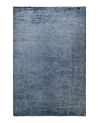 Vibrance, One-of-a-Kind Hand-Knotted Area Rug - Gray, 6' 3" x 9' 3" - Solo Rugs