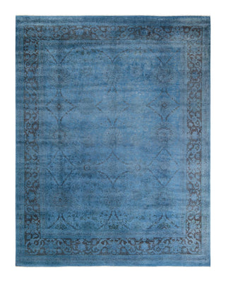 Vibrance, One-of-a-Kind Hand-Knotted Area Rug - Gray, 7' 10" x 10' 3" - Solo Rugs