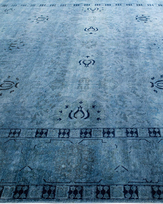 Vibrance, One-of-a-Kind Hand-Knotted Area Rug - Gray, 8' 10" x 12' 1" - Solo Rugs