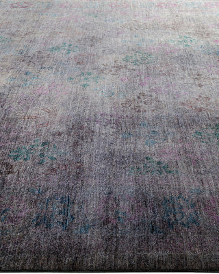Vibrance, One-of-a-Kind Hand-Knotted Area Rug - Gray, 9' 1" x 11' 9" - Solo Rugs