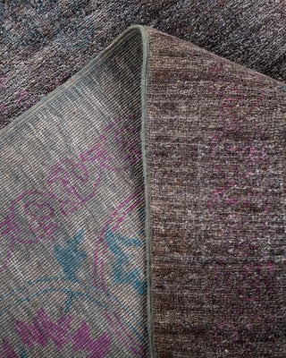 Vibrance, One-of-a-Kind Hand-Knotted Area Rug - Gray, 9' 1" x 11' 9" - Solo Rugs