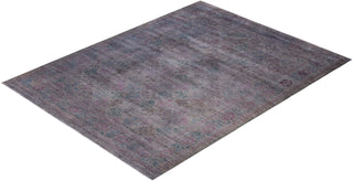 Vibrance, One-of-a-Kind Hand-Knotted Area Rug - Gray, 9' 1" x 11' 9" - Solo Rugs