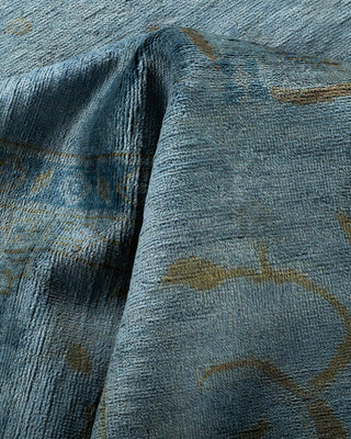 Vibrance, One-of-a-Kind Hand-Knotted Area Rug - Gray, 9' 2" x 12' 3" - Solo Rugs