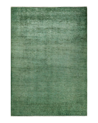 Vibrance, One-of-a-Kind Hand-Knotted Area Rug - Green, 6' 0" x 8' 5" - Solo Rugs
