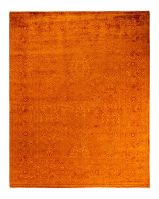 Vibrance, One-of-a-Kind Hand-Knotted Area Rug - Orange, 8' 1" x 10' 3" - Solo Rugs